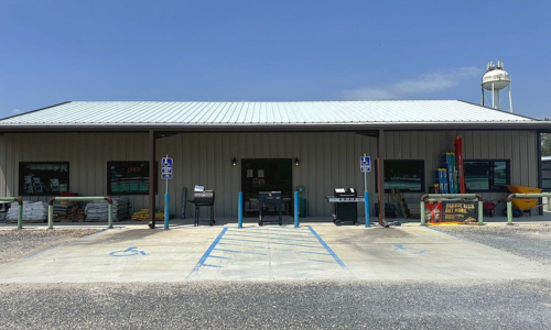 JW Hardware & Lumber store front.