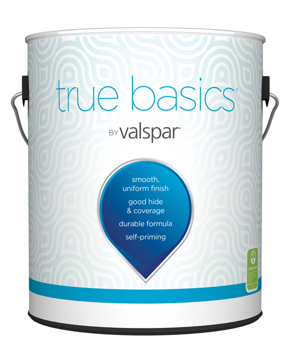 Valspar True Basics  1 gal Semi-Gloss Interior Paint - White