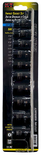 K-T Industries 1-9411 Impact Socket Set