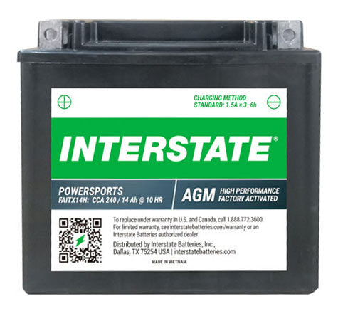Interstate FAITX14H Battery