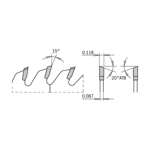 CMT Fine Finish Cut-Off Miter Saw Blade